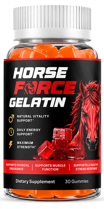 Horse Force Gelatin premium natural equine wellness formula for healthy joints mobility connective tissue and everyday strength